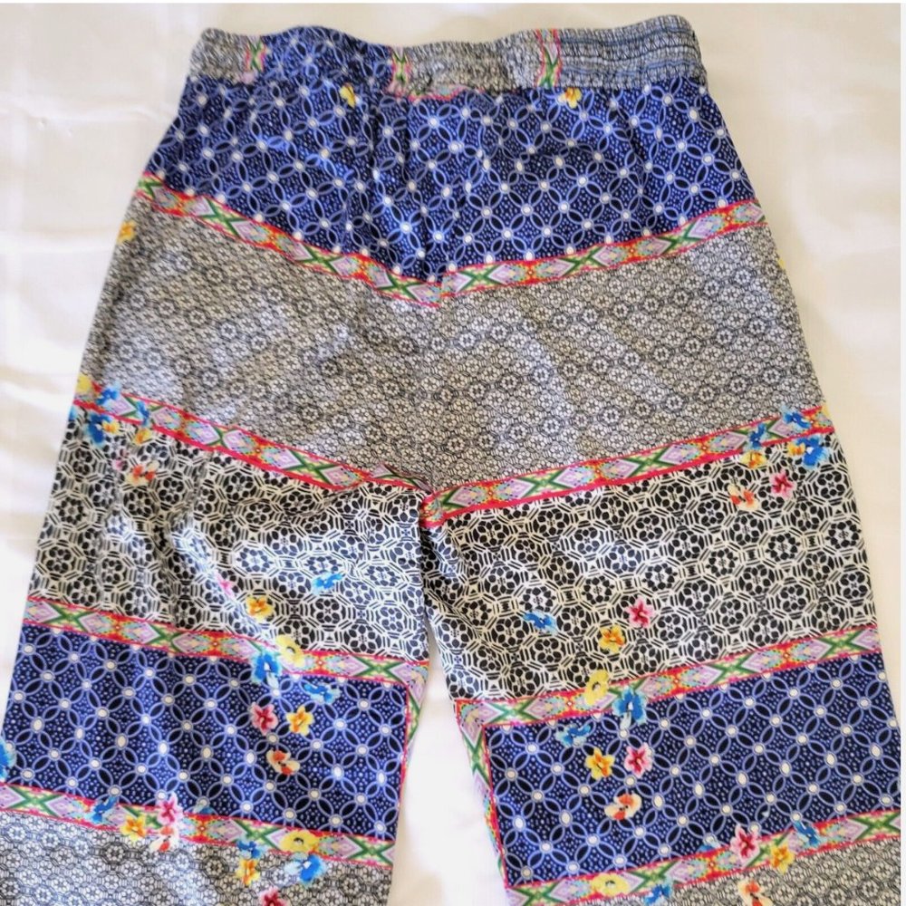 Johnny Was Kichica Divine Resort Pants Silk Beach Floral Paisley Blocked XS - Picture 13 of 14